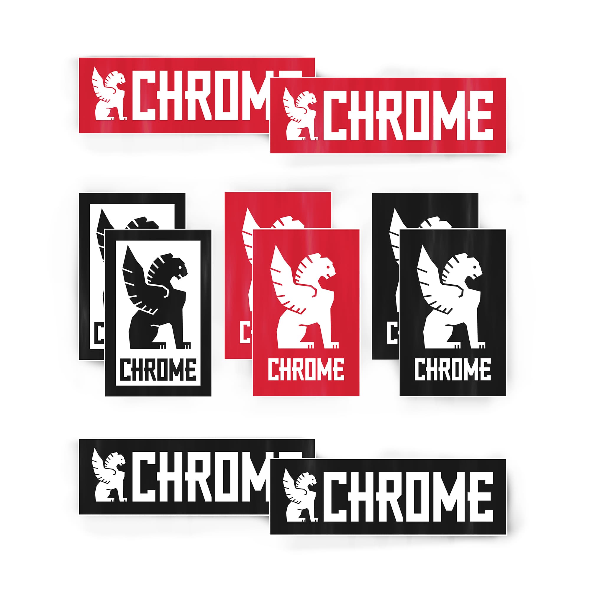 Chrome logo sticker pack #color_multi