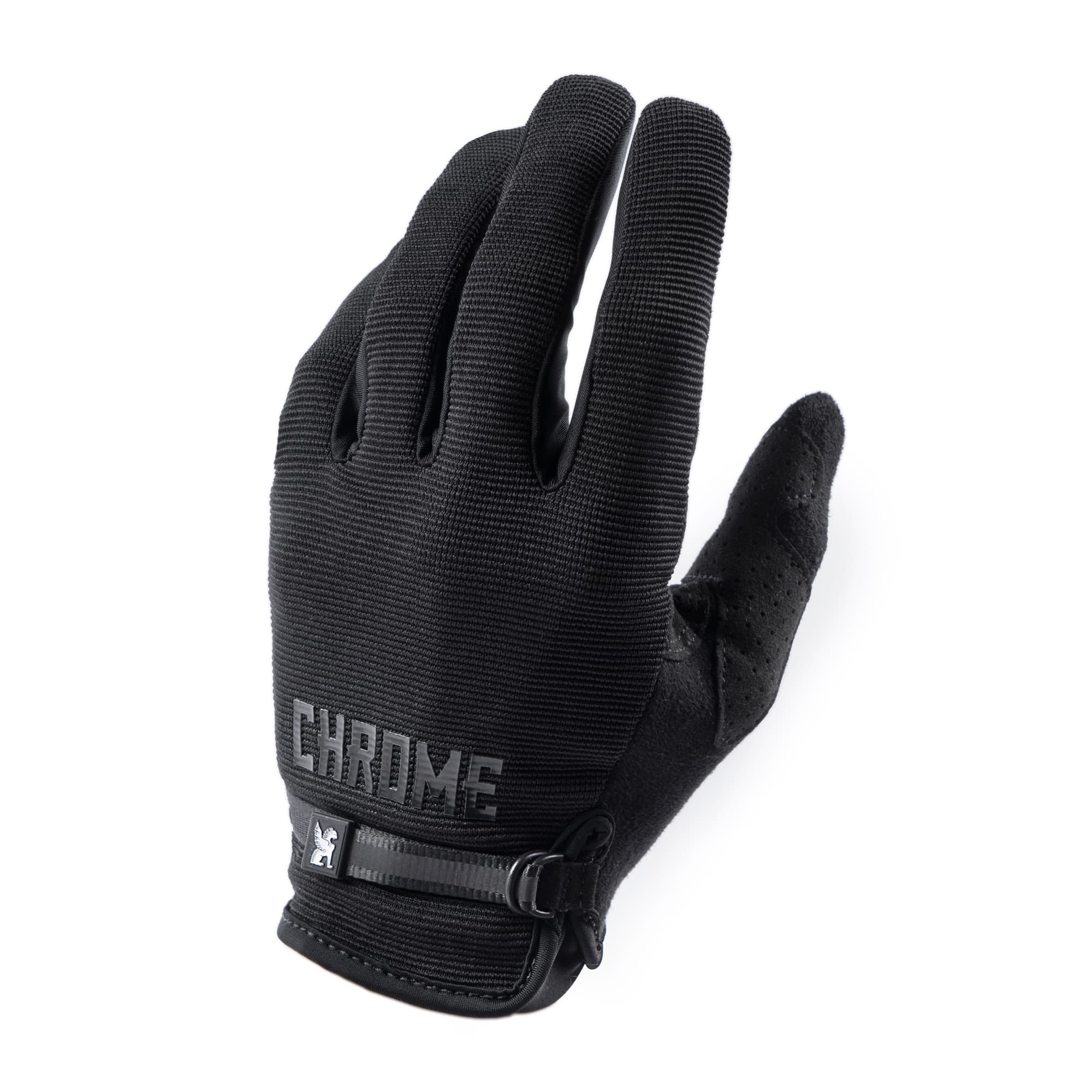 Chrome Cycling Gloves in black #color_black