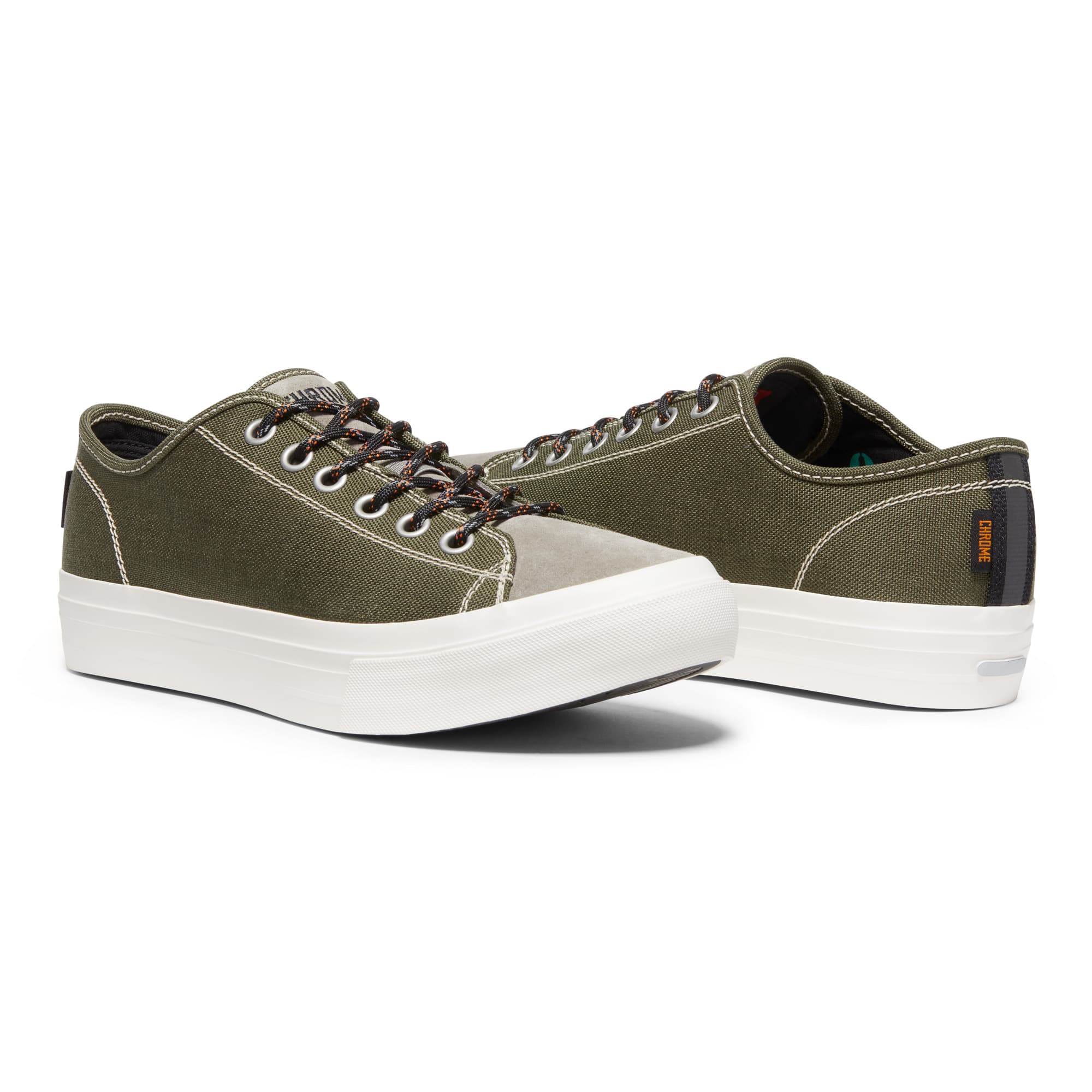 Kursk all weather sneaker in green side view #color_olive forest