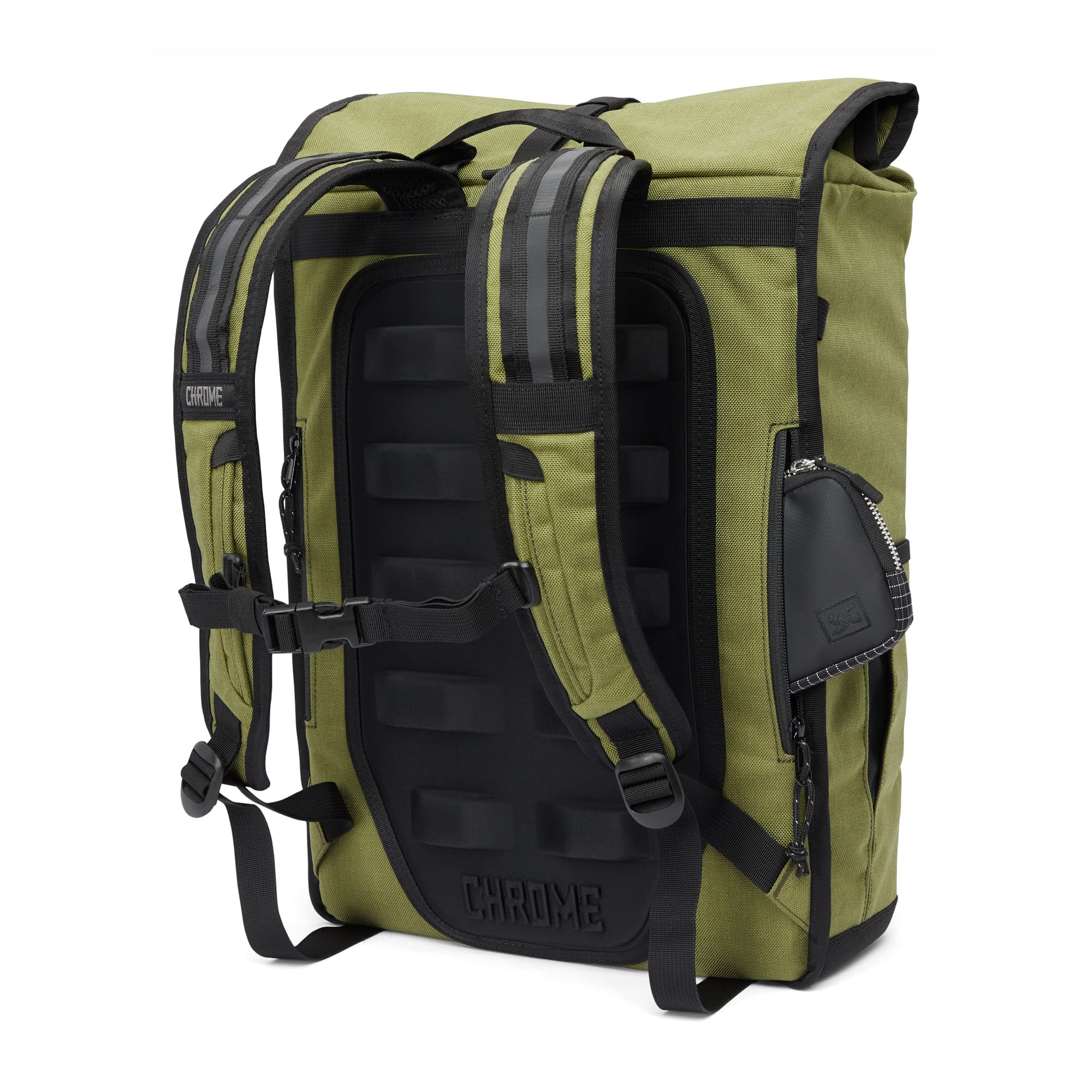 35L Bravo 3.0 Backpack in green harness detail #color_olive branch