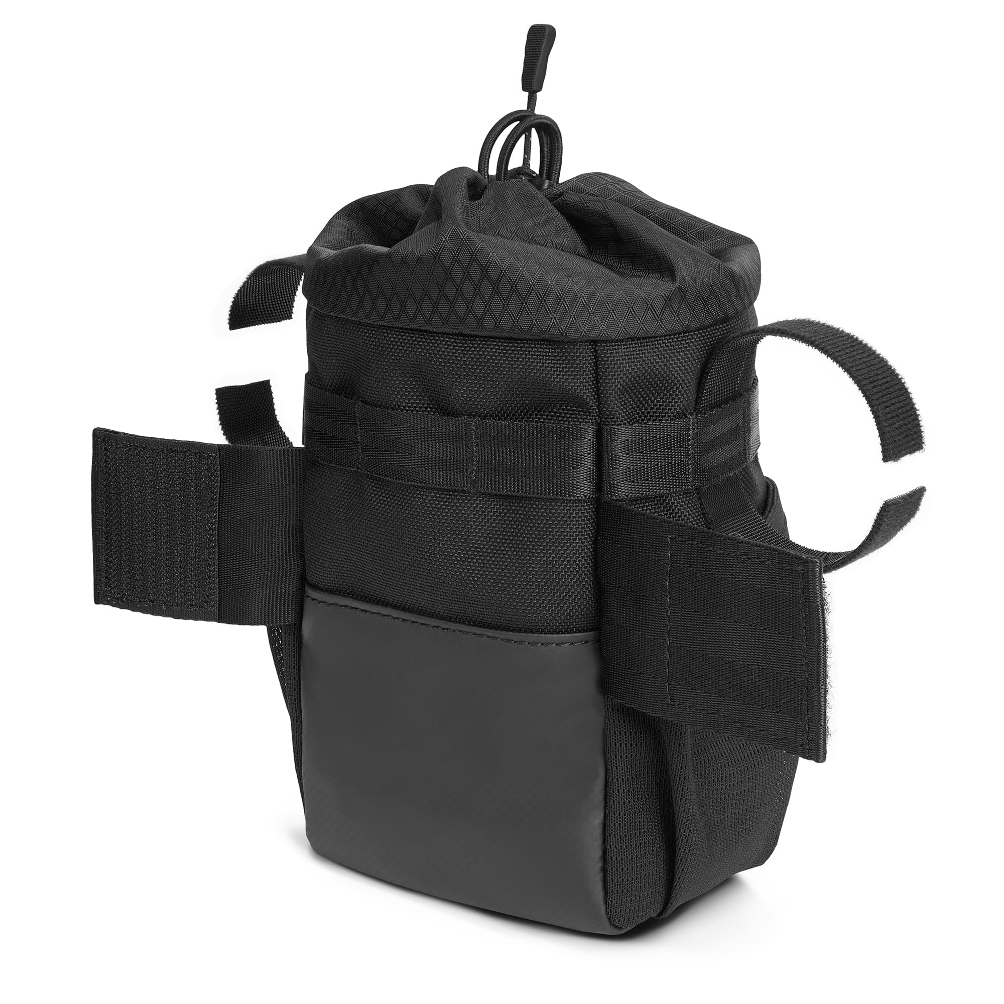 Doubletrack Feed Bag in black strap detail #color_black