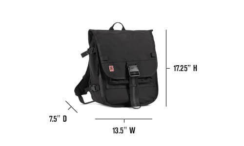 Warsaw Medium Backpack measurements image desktop size